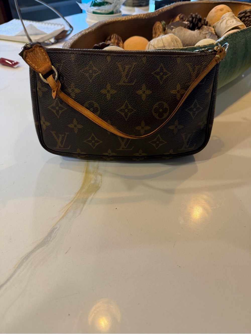 Louis Vuitton Brown Monogram Canvas Pochette Accessoire
